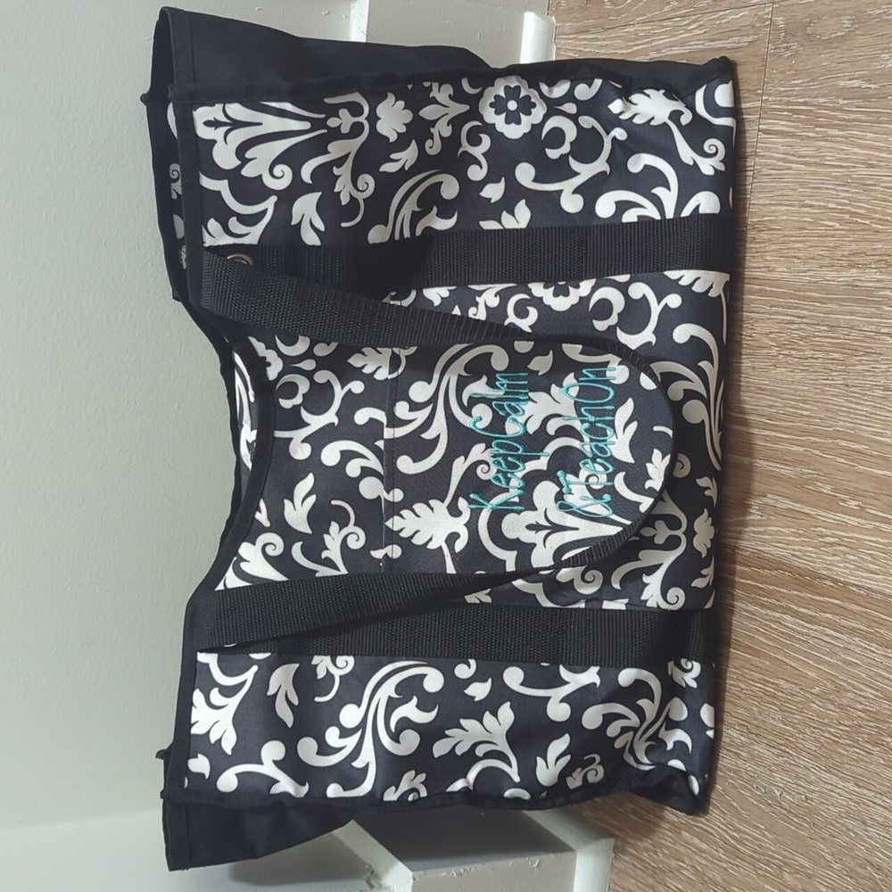 XL Thirty-one Tote with Zipper - Embroidered with "Keep Calm & Teach On"